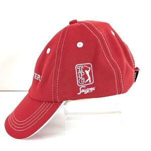 The Players TPC Sawgrass Golf Men's Red Baseball Cap Hat Adjustable Hook & Loop
